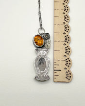 Load image into Gallery viewer, Vases Loaded- Carved Amber, Citrine and Dendritic Agate