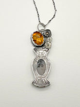 Load image into Gallery viewer, Vases Loaded- Carved Amber, Citrine and Dendritic Agate