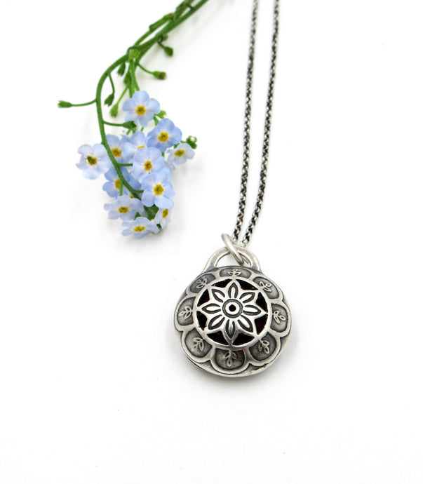 Sterling Silver Aromatherapy Pendant